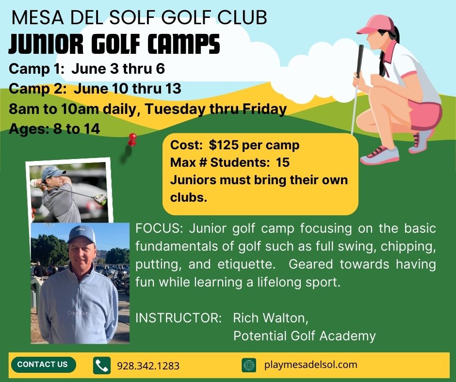 Junior Golf Camps 2025 (Facebook Post)
